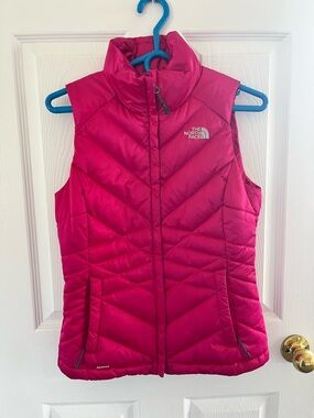 The North Face Pink Quilted Down Vest